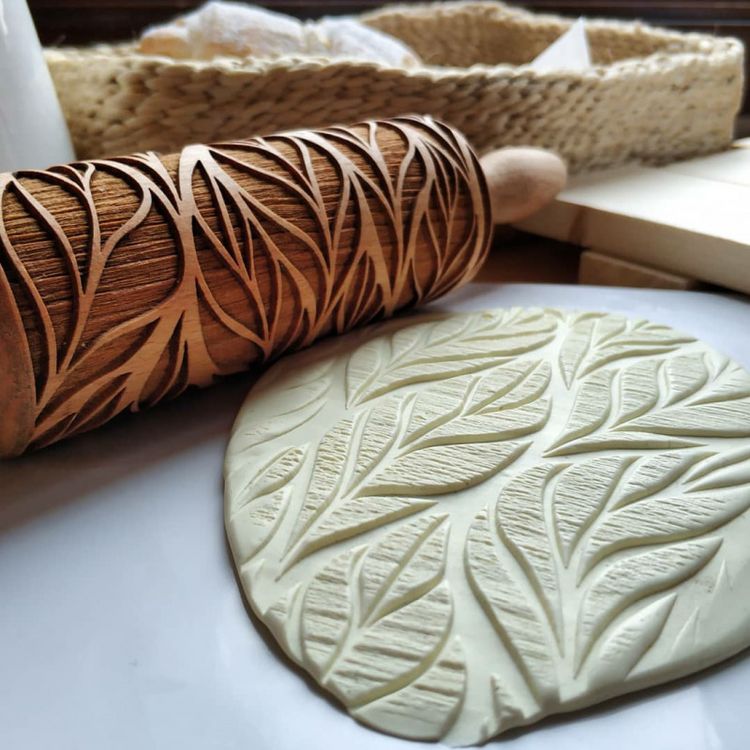 Деревянная скалка «Листопад», Березка — картинка 3