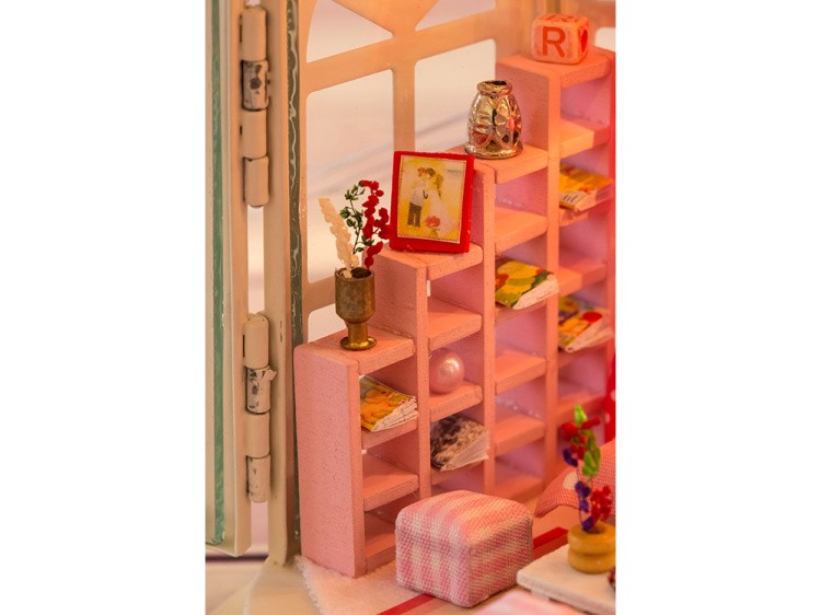 Набор для создания миниатюры (румбокс) «Фонарик Розовые сны» — картинка 6