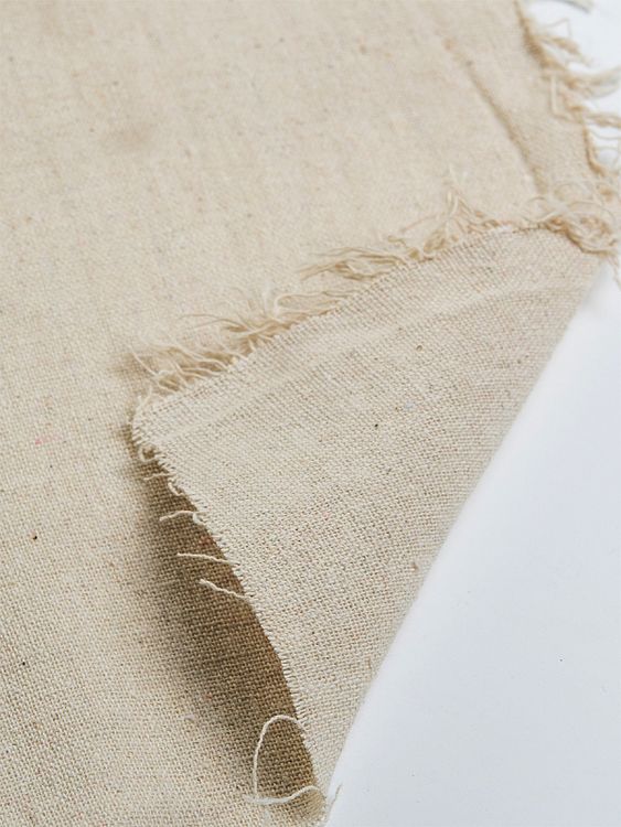 Ткань льняная, 1 м x 150 см, 140 г/м², цвет: бежевый, TBY — картинка 4