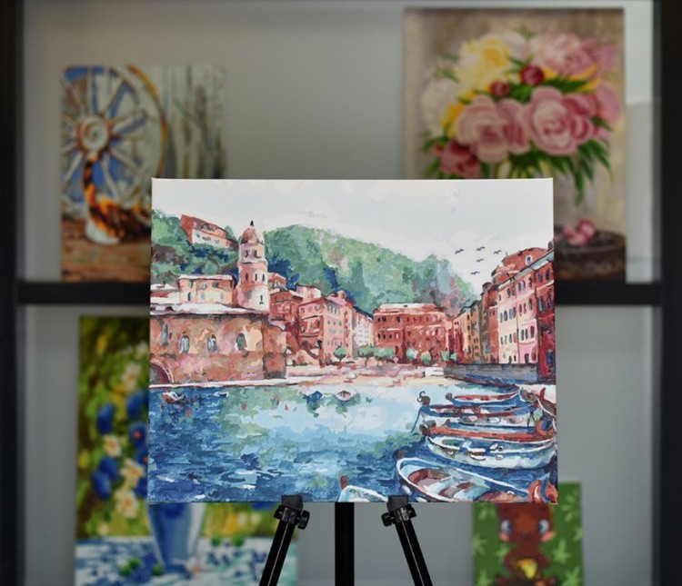 Картина по номерам «Кафе у моря» — картинка 3