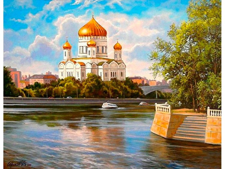 Картина по номерам «Храм Христа Спасителя» — картинка 2