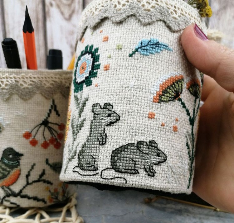 Набор для вышивания «Карандашница. Кошки-мышки» — картинка 4