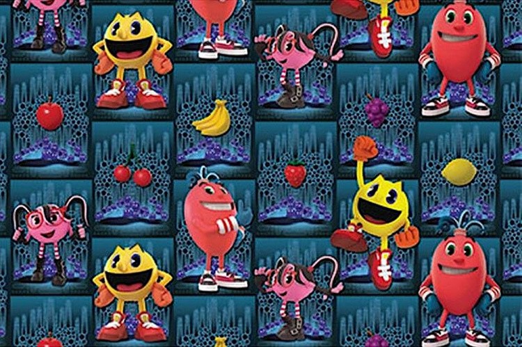 Ткань для пэчворка PAC-MAN PANEL 4371, 60x110 см, 146 г/м2, 100% хлопок, принт, General Fabrics