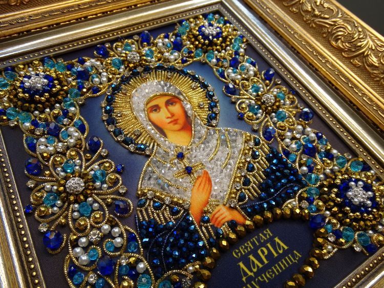 Набор вышивки хрустальными камнями «Святая Дарья» — картинка 2