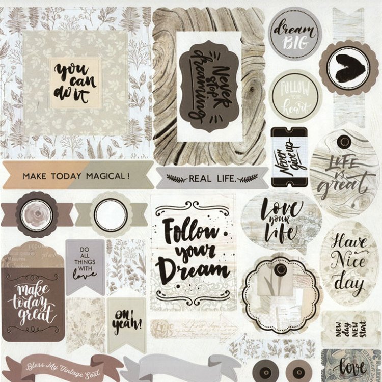 Набор бумаги для скрапбукинга «Муаровый мираж» 30,5x30,5 см — картинка 4