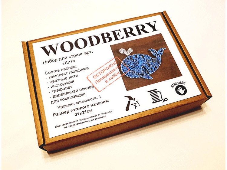 Набор для творчества STRING ART «Кит» — картинка 3