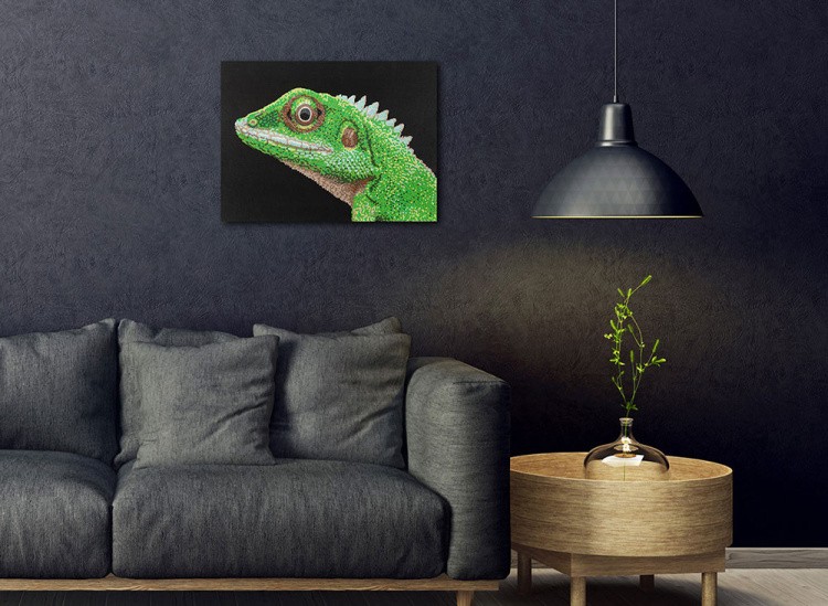 Алмазная вышивка «Постер. Ящерица» — картинка 4