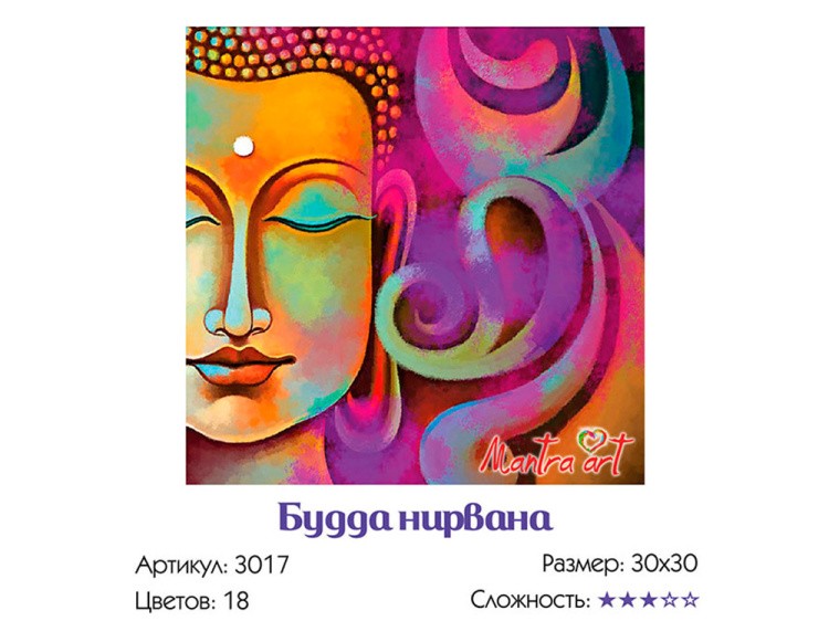 Картина по номерам «Будда Нирвана» — картинка 3