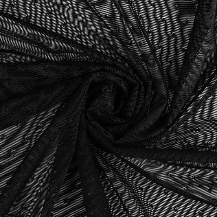 Сетка эластичная KRUZHEVO, 5 м. ширина 140 см, 80 г/м², цвет: 170 черный