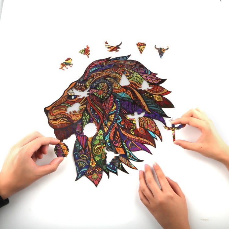 Деревянные пазлы «Король Джунглей L», Woodbests — картинка 4