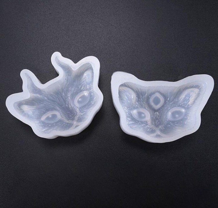 Силиконовый молд для эпоксидной смолы Демоническая кошка, 1 шт. — картинка 4