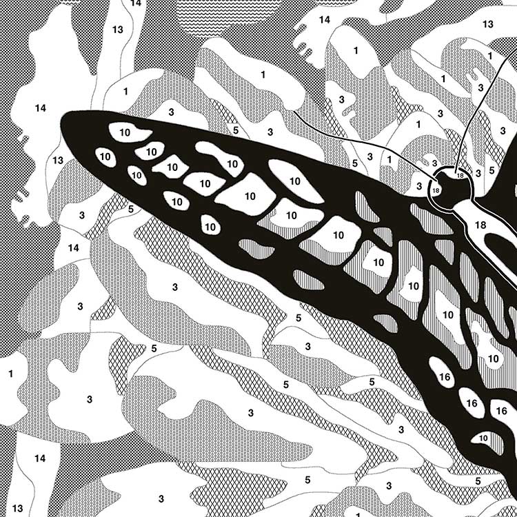 Набор для вышивания «Бабочка на цветке» — картинка 4