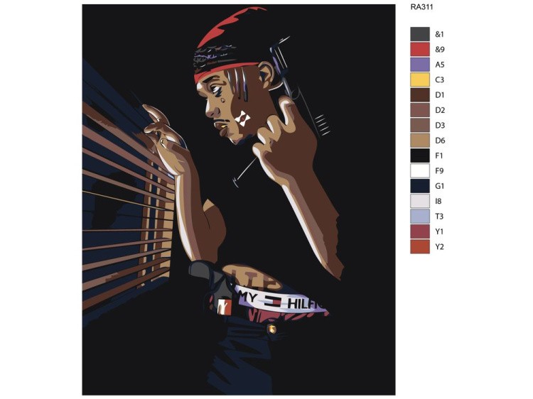 Картина по номерам «Гангста» — картинка 2
