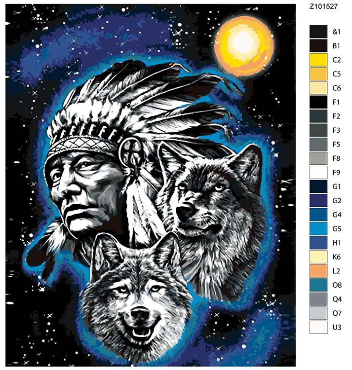 Картина по номерам «Хранители прерий» — картинка 2