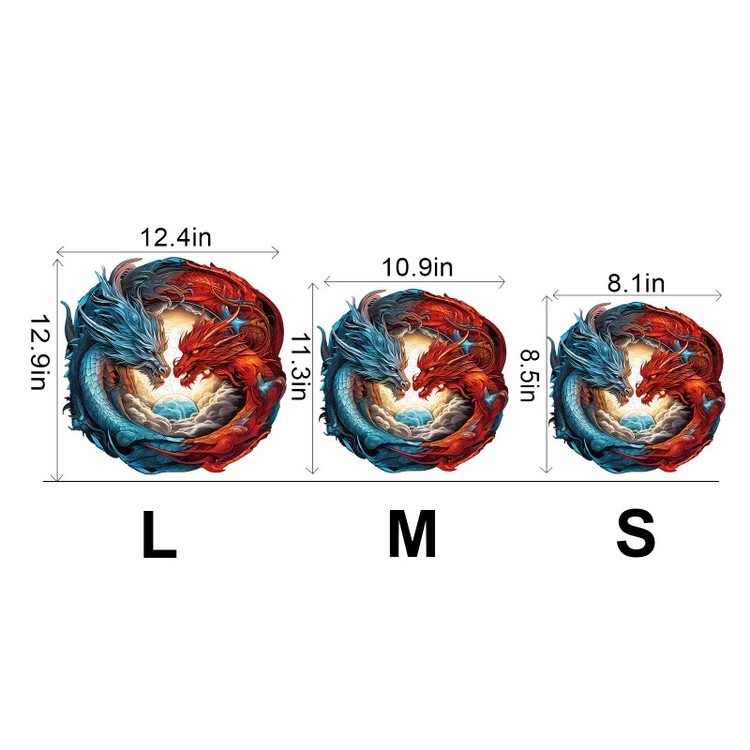 Деревянные пазлы «Огонь и вода L», Woodbests — картинка 3