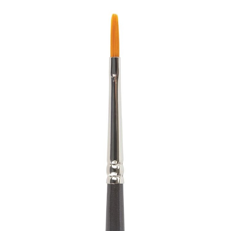 Кисть художественная профессиональная Art Classic, синтетика жесткая, плоская, № 2, длинная ручка, Brauberg — картинка 3