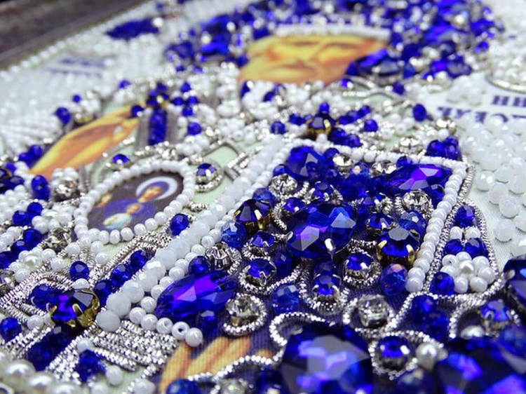 Набор вышивки хрустальными камнями «Николай» (синий) — картинка 5