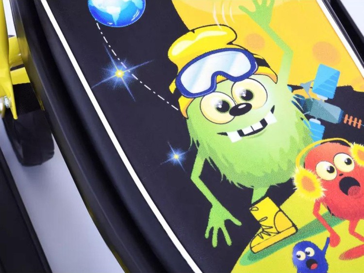 Снегокат детский 111 Mobile с ручкой (Космики) — картинка 4