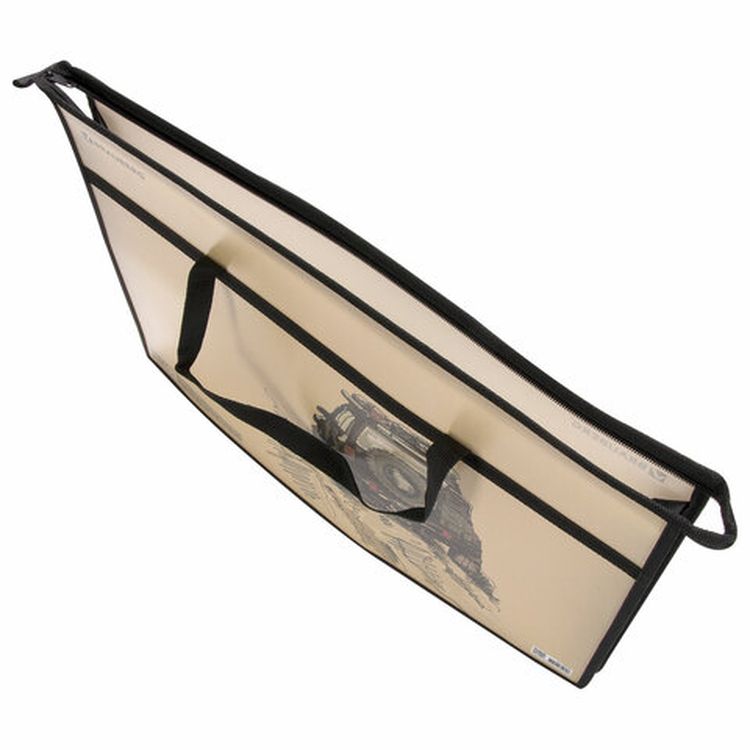 Папка для рисунков и чертежей с ручками «Jeep» А3, пластик, молния сверху — картинка 2