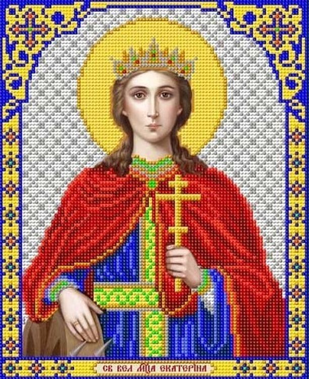 Рисунок на ткани «Святая Екатерина»