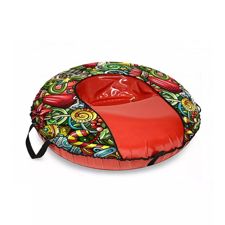 Детская зимняя ватрушка тюбинг для катания 107 см — картинка 4