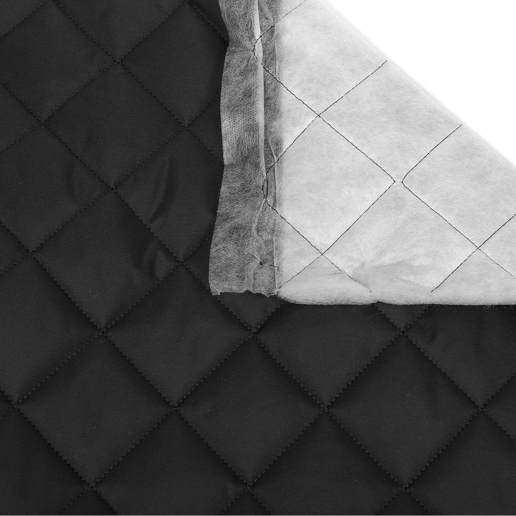 Ткань стежка, ромб 5,5 см, 5 м x 150 см, 230 г/м², цвет: черный, TBY — картинка 2