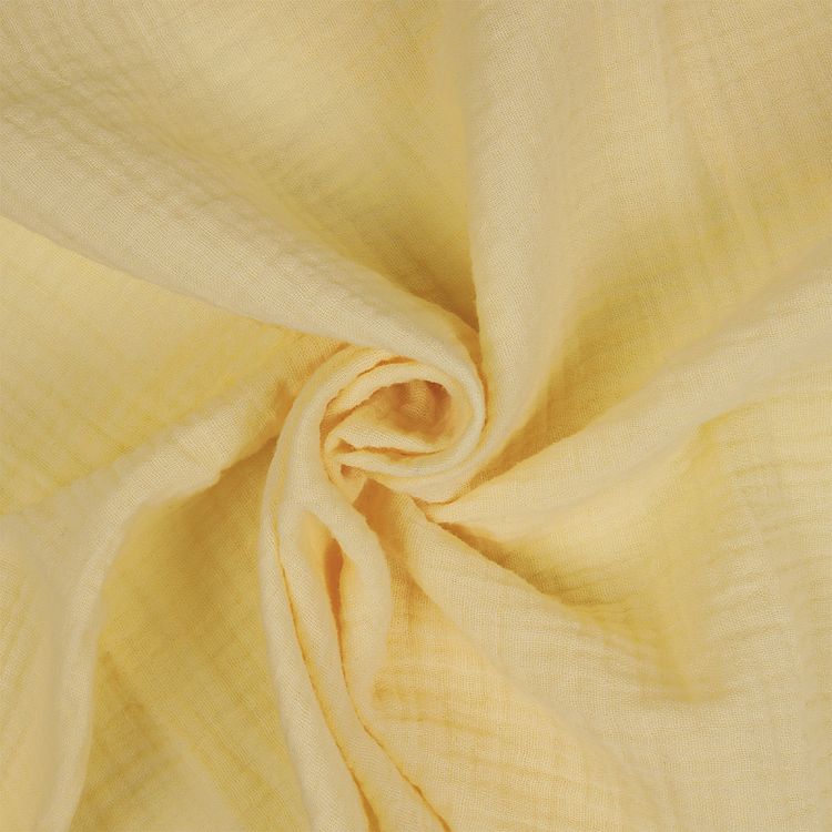 Ткань Муслин, 1 м х 130 см, 125 г/м², цвет: желтый, TBY