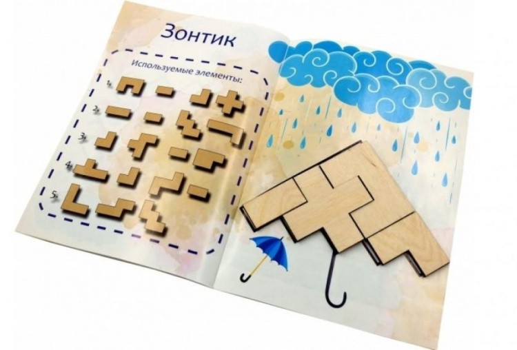 Головоломка деревянная Тетрис, 139 элементов — картинка 2