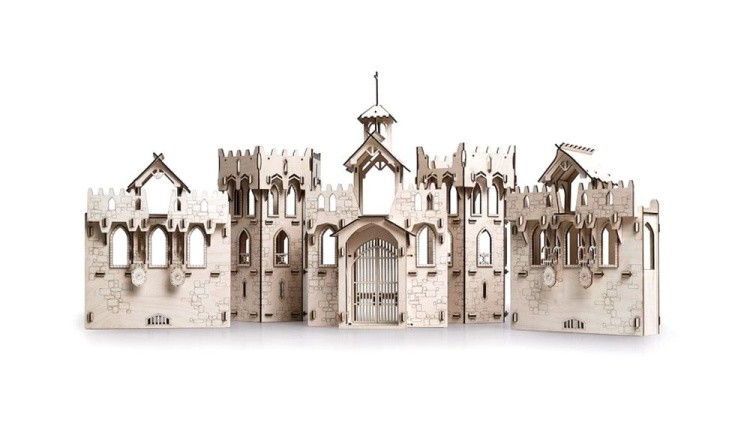 Деревянный конструктор крепость «Большой рыцарский замок», Lemmo — картинка 2