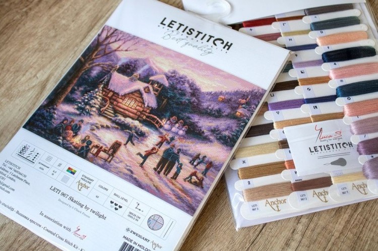 Набор для вышивания «Skating by twilight» — картинка 4