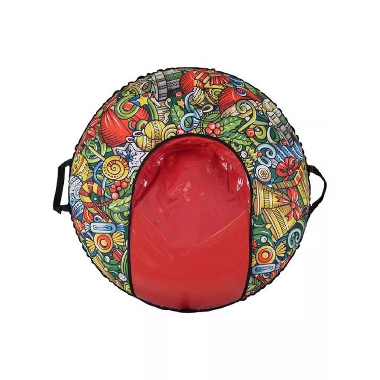 Детская зимняя ватрушка тюбинг для катания 107 см — картинка 5