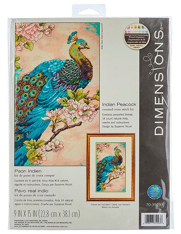 Набор для вышивания «Индийский павлин» — картинка 3