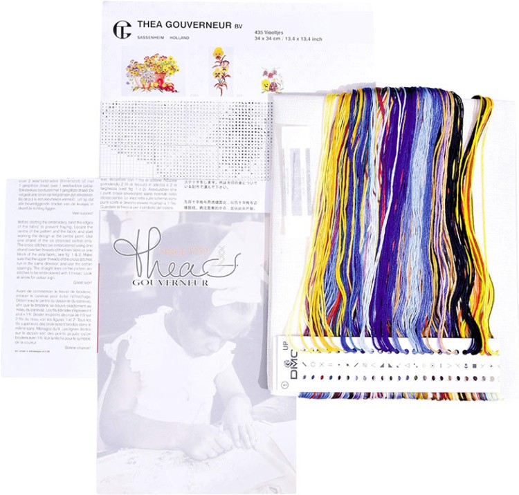 Набор для вышивания «Анютины глазки» — картинка 3