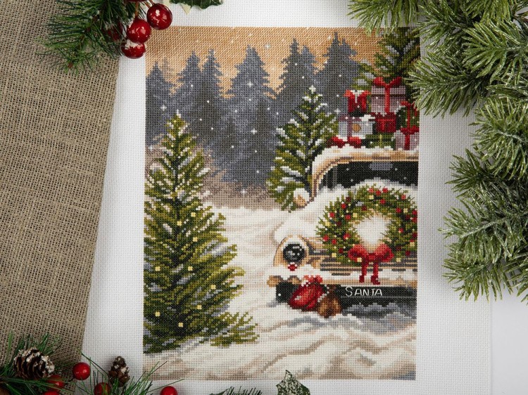 Набор для вышивания «Новогодняя машина» — картинка 2