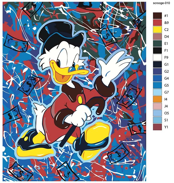 Картина по номерам «Скрудж МакДак Арт 4» — картинка 2
