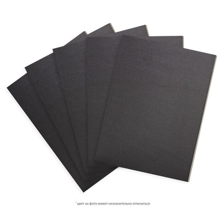 Пенокартон матовый, 70х100 см, толщина 5 мм, черный, комплект 5 листов, BRAUBERG — картинка 3