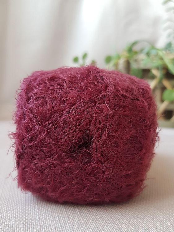 Пряжа Камтекс Хлопок травка (047), бордовый, 5 шт. по 100 г — картинка 3