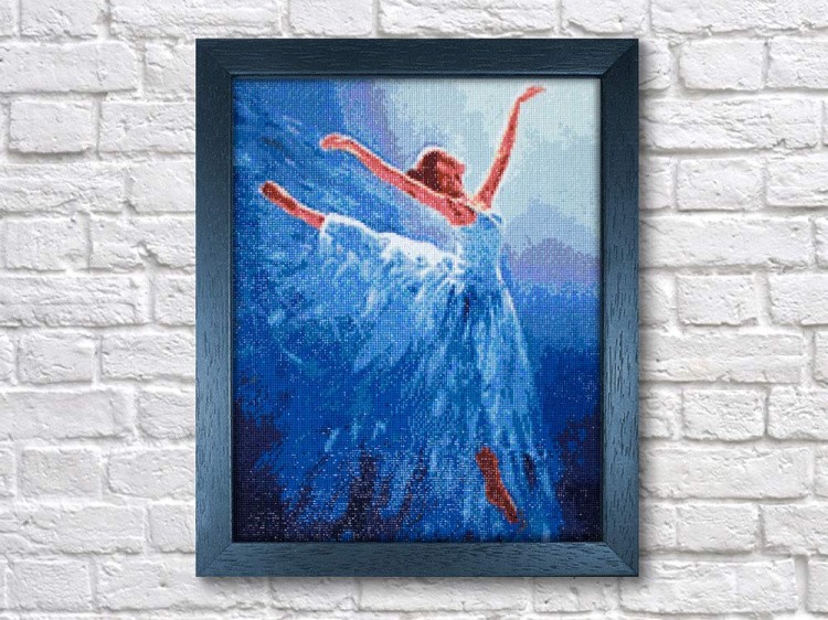 Алмазная вышивка «Балерина в голубом» — картинка 3