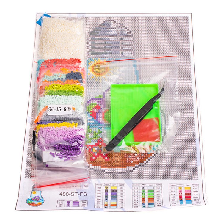 Алмазная вышивка «Осьминог в лампочке» — картинка 4