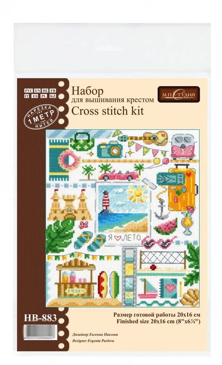 Набор для вышивания «Семплер. На пляже» — картинка 3