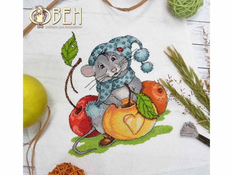 Набор для вышивания «Запасливый мышонок» — картинка 3