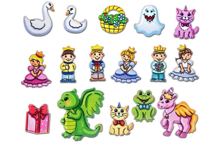 Развивающее пособие из дерева «Пазл. Сказочный замок» — картинка 2