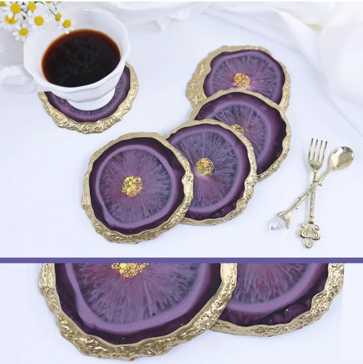 Силиконовый молд - Подстаканники с живым краем, 4 шт. — картинка 5