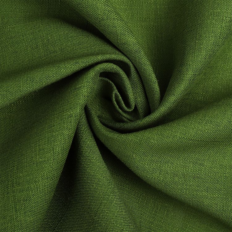 Ткань льняная, 1 м x 140 см, 190 г/м², цвет: зеленый чай, TBY