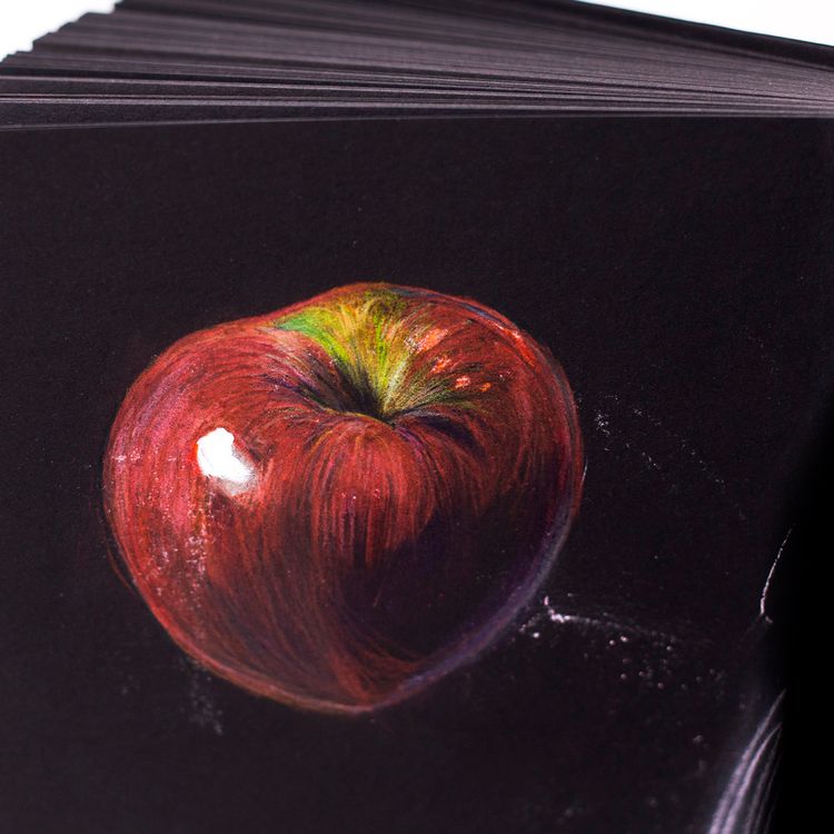 Бумага черная для сухих техник «GrafArt black», 150 г/м2, А3, 100 л., Малевичъ — картинка 3