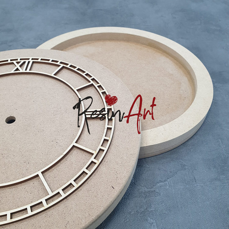 Набор для создания часов LUX на подрамнике 1,6 см (МДФ), d 30см — картинка 2