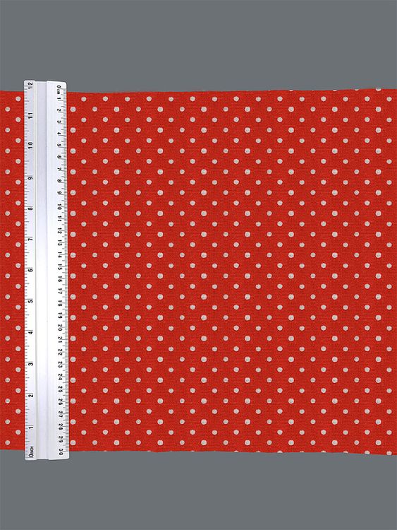 Ткань лен, 140 г/м², 30% лен, 70% хлопок, 3 м, ширина 150 см, цвет: красный, принт, TBY — картинка 6