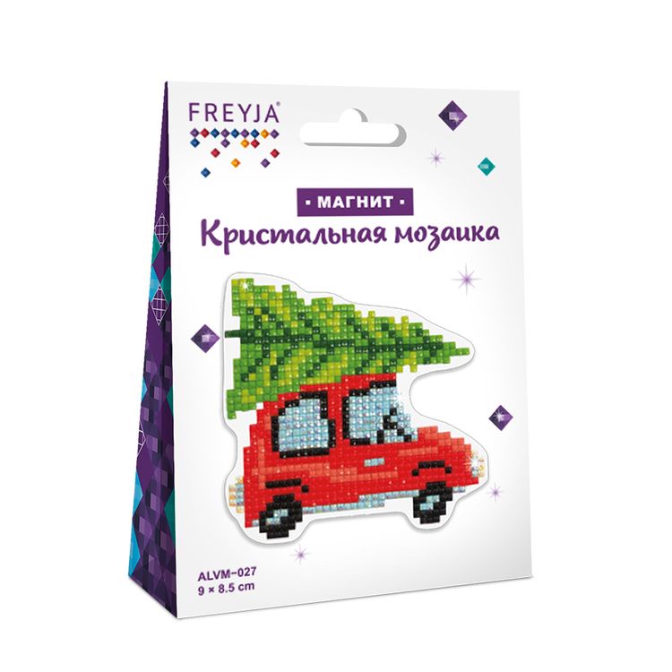 Алмазная вышивка «Везу елочку» — картинка 2