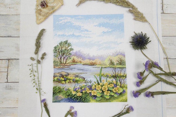 Набор для вышивания «Лесной пруд» — картинка 3