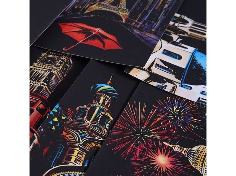 Скретч-набор «Street Cornor» (цветные) — картинка 3